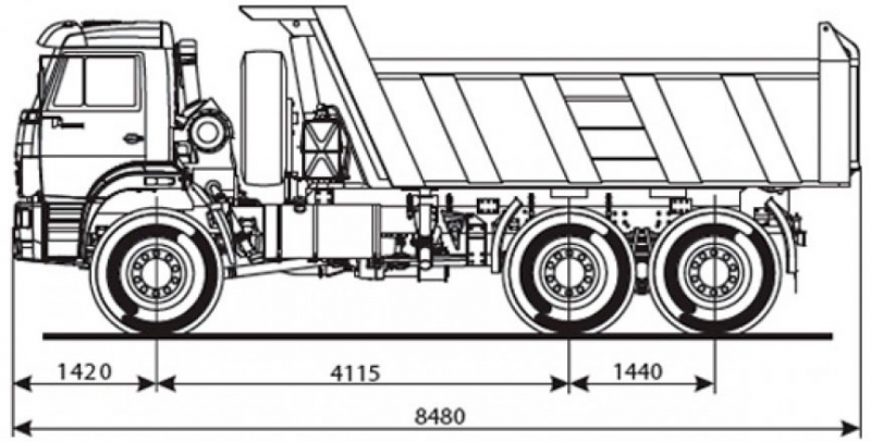 65222-6010-53 (6х6) Самосвал КамАЗ
